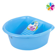 Large Capacity Plastic Washing Basin with Washboard (SLP032)